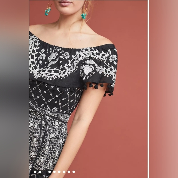 Anthropologie Marisol Off-The-Shoulder Midi Dress - Picture 4 of 15